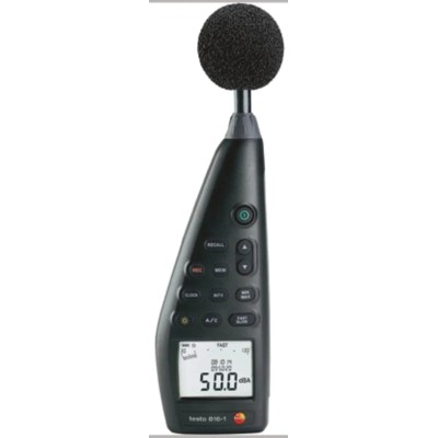 Testo Data Logging Sound Level Meter 30 dB to 130 dB, 8 kHz Maximum Frequency, IEC 61672-1 Class 2 0563 8170