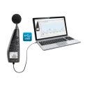 Testo Data Logging Sound Level Meter 30 dB to 130 dB, 8 kHz Maximum Frequency, IEC 61672-1 Class 2 0563 8170