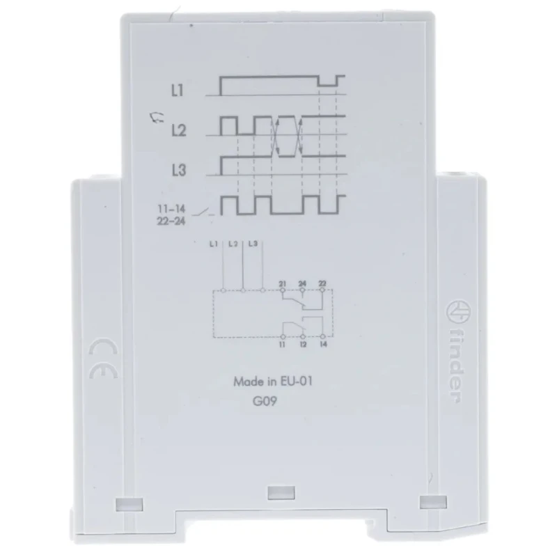 Finder Monitoring Relay 3 Phase DPDT DIN Rail 480V AC 70.62.8.400.0000