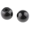 RS PRO Black Duroplast Ball Clamping Knob with Unthreaded Hole, 25 mm Diameter, Model 686-569