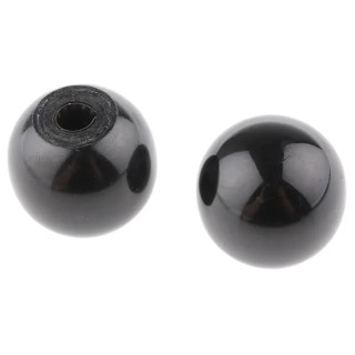 RS PRO Black Duroplast Ball Clamping Knob with Unthreaded Hole, 25 mm Diameter, Model 686-569