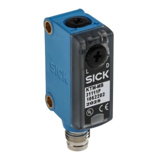 SICK Contrast Sensor White LED 12.5 mm Maximum Detection NPN/PNP Output 50 mA 10 kHz Switching Frequency Panel Mount IP67