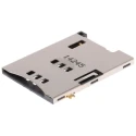 Molex 6 Way Push-Push SIM Memory Card Connector, Solder, Surface Mount, Gold Plated Copper Alloy Contacts 47553-1001
