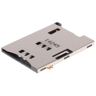 Molex 6 Way Push-Push SIM Memory Card Connector, Solder, Surface Mount, Gold Plated Copper Alloy Contacts 47553-1001