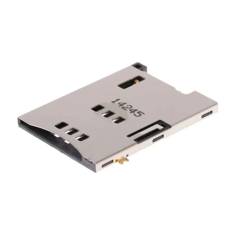 Molex 6 Way Push-Push SIM Memory Card Connector, Solder, Surface Mount, Gold Plated Copper Alloy Contacts 47553-1001