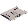 Molex 6 Way Push-Push SIM Memory Card Connector, Solder, Surface Mount, Gold Plated Copper Alloy Contacts 47553-1001