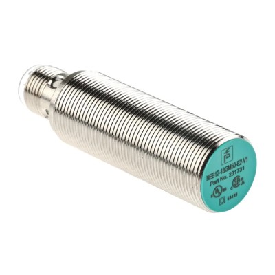 Pepperl + Fuchs Threaded Barrel Inductive Proximity Sensor M18 x 1 PNP 3V 12 mm 30 V DC 200mA NEB12-18GM50-E2-V1