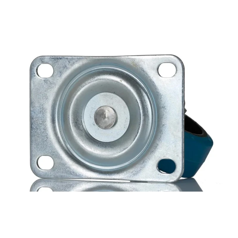 RS PRO Swivel Castor 90 kg Load Capacity 75 mm Wheel Diameter Rubber Wheel Pressed Steel Frame Bright Zinc Finish 687-310