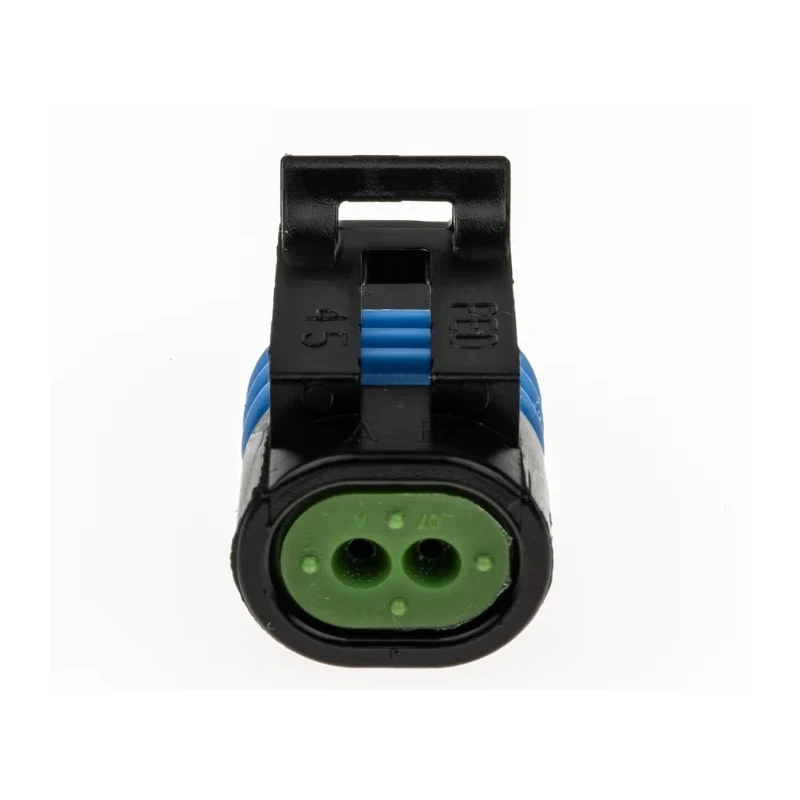Delphi Metri-Pack 150.2 Pull-To-Seat Automotive Connector Female Black Cable 2 Contact 14A Crimp Termination 12162193