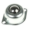 ALWAYSE Ball Transfer Unit with 25.4 mm Diameter Steel 2-Hole Flange Mount 55 kg Load Capacity 100613