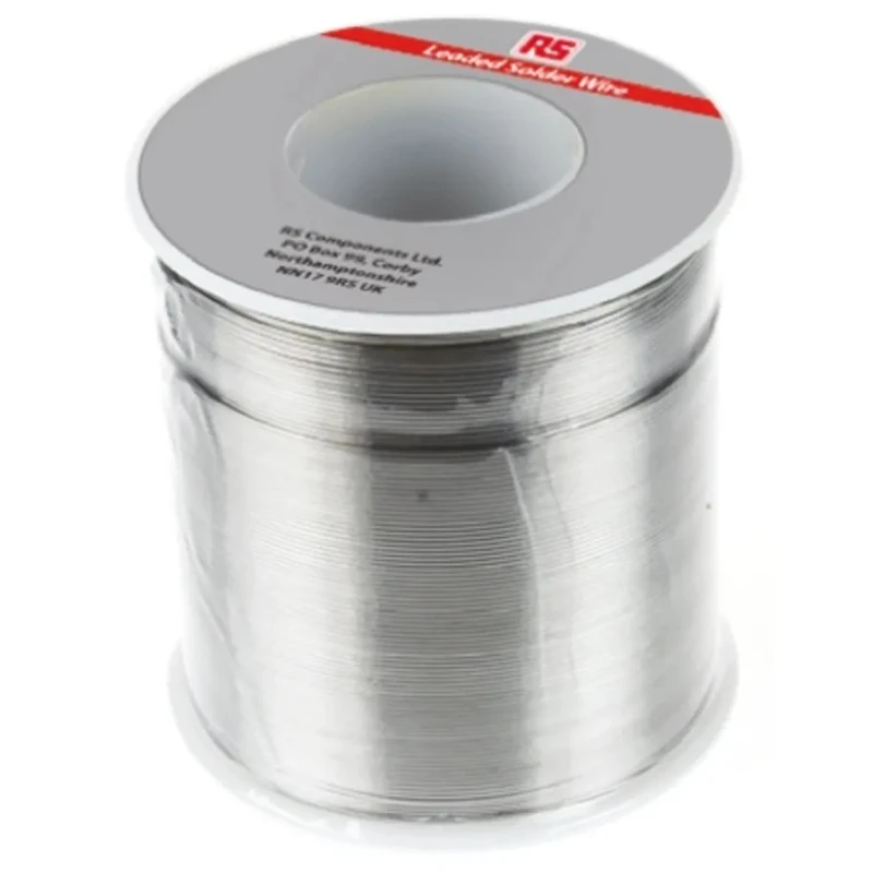RS PRO Lead Solder Wire 1.27 mm Diameter 40% Lead 60% Tin Colophony Free Flux 183°C Melting Point 250g 800-7652