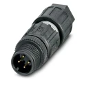 Phoenix Contact Circular Connector M12, 4 Contacts, Cable Mount, Plug, Male, IP65 IP67, Polymer Housing, SACC Series 1641714