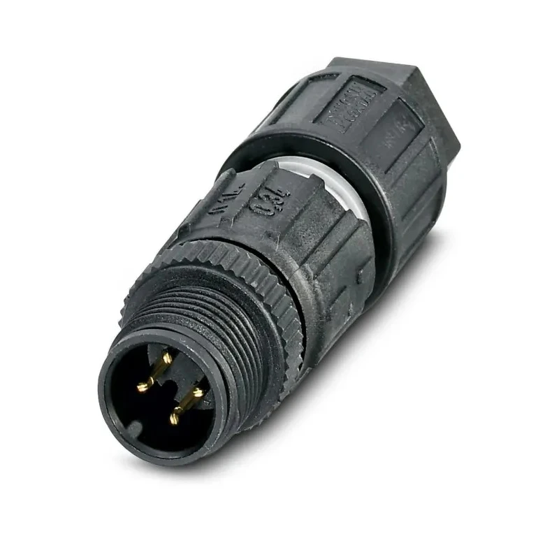 Phoenix Contact Circular Connector M12, 4 Contacts, Cable Mount, Plug, Male, IP65 IP67, Polymer Housing, SACC Series 1641714
