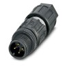 Phoenix Contact Circular Connector M12, 4 Contacts, Cable Mount, Plug, Male, IP65 IP67, Polymer Housing, SACC Series 1641714