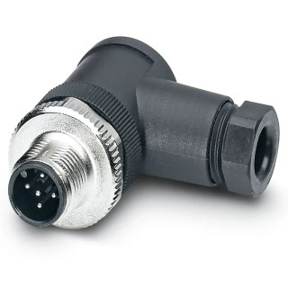 Phoenix Contact Circular Connector, 5 Contacts, Cable Mount, M12 Connector, Plug, Female, IP67, Right Angle, 60V 1663129