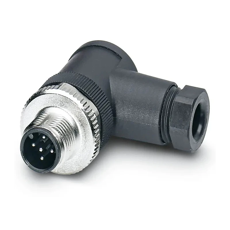 Phoenix Contact Circular Connector, 5 Contacts, Cable Mount, M12 Connector, Plug, Female, IP67, Right Angle, 60V 1663129