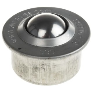 ALWAYSE Ball Transfer Unit with 30 mm Diameter Stainless Steel, Circular Flange Mount 530015