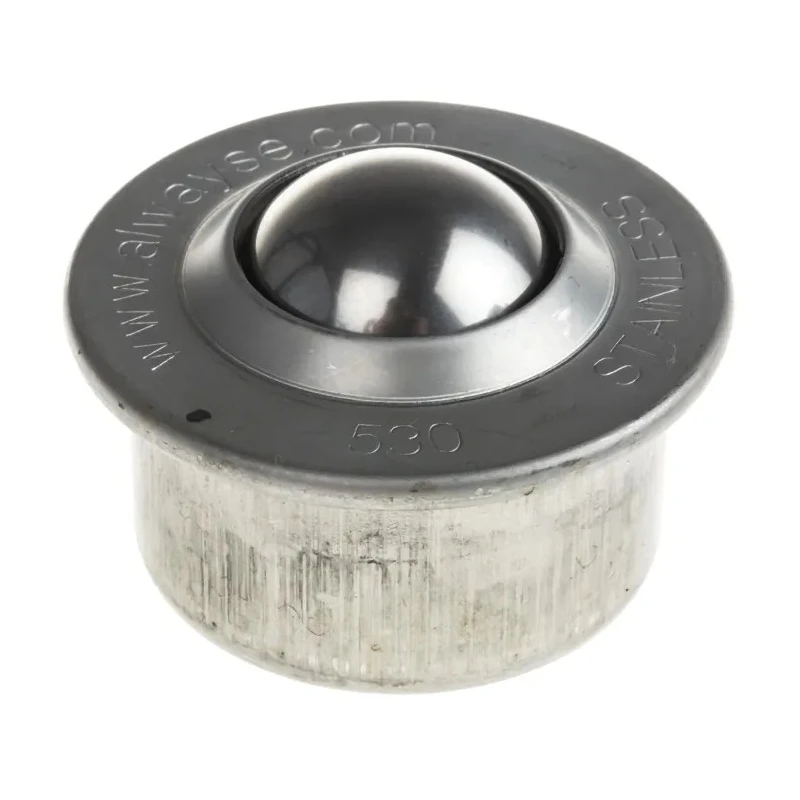 ALWAYSE Ball Transfer Unit with 30 mm Diameter Stainless Steel, Circular Flange Mount 530015