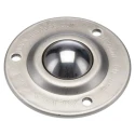 ALWAYSE Ball Transfer Unit with 32 mm Ball Diameter Stainless Steel 3-Hole Flange Mount 125kg Load Capacity 102215