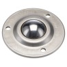 ALWAYSE Ball Transfer Unit with 32 mm Ball Diameter Stainless Steel 3-Hole Flange Mount 125kg Load Capacity 102215