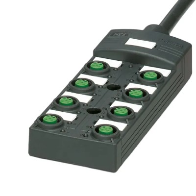 Phoenix Contact SACB Series Sensor Box 8 Port 5 m Cable Length M12 Socket 30V DC 1452699