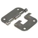 Savigny Zinc Plated Stainless Steel Butt Hinge with Removable Pin, 57 mm x 52.5 mm x 1.5 mm 40421 IB