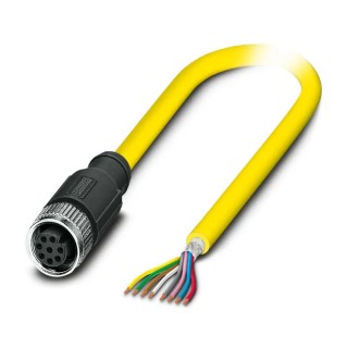 Phoenix Contact Sensor Actuator Cable Female 8 way Straight to 8 way Unterminated 2 m 1406083