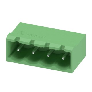 Phoenix Contact COMBICON MSTBA Series Pluggable Terminal Block, 4-Contact, 5 mm Pitch, 1 Row, 320V, 12A, Polyamide 1757491