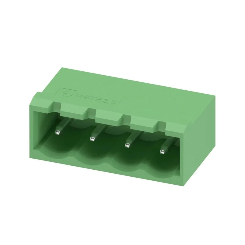 Phoenix Contact COMBICON MSTBA Series Pluggable Terminal Block, 4-Contact, 5 mm Pitch, 1 Row, 320V, 12A, Polyamide 1757491