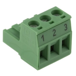 Phoenix Contact 3-Contact Pluggable Terminal Block MSTB 2.5/3-ST-5.08 BD, 5.08 mm Pitch, 12A, Female, Polyamide 1762208