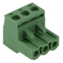 Phoenix Contact 3-Contact Pluggable Terminal Block MSTB 2.5/3-ST-5.08 BD, 5.08 mm Pitch, 12A, Female, Polyamide 1762208