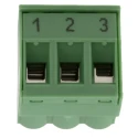 Phoenix Contact 3-Contact Pluggable Terminal Block MSTB 2.5/3-ST-5.08 BD, 5.08 mm Pitch, 12A, Female, Polyamide 1762208