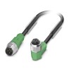 Phoenix Contact Sensor Actuator Cable Female 4 way M12 Right Angle to Male 4 way M12 Straight 5 m 1696400