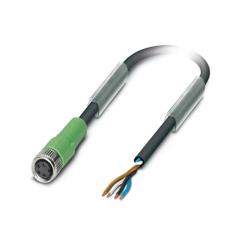 Phoenix Contact Sensor Actuator Cable Female 4 way Straight to 4 way Unterminated 10 m PUR Jacket 1683484