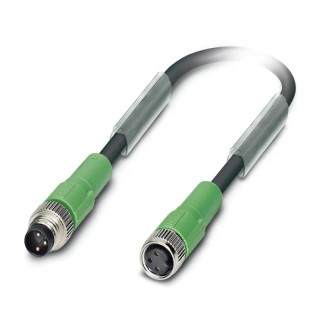Phoenix Contact Sensor Actuator Cable, Male 3 Way Straight to Female 3 Way Straight, Polyurethane Jacket, 5 m, 48V 1693319