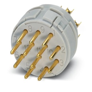 Phoenix Contact Male Connector Insert Size M23 12 Way Circular Connector 1596856