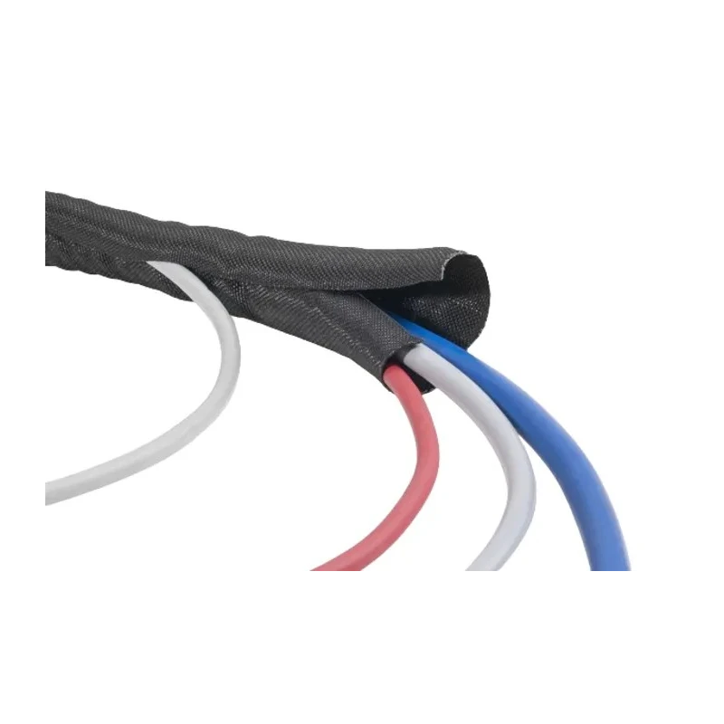 HellermannTyton Braided Polyethylene Terephthalate Black Cable Sleeve 2m Length 38 mm Diameter 170-01018 TWIST-IN 38-PET-BK
