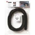 HellermannTyton Braided Polyethylene Terephthalate Black Cable Sleeve 13 mm Diameter 5m Length 170-01013 TWIST-IN 13-PET-BK