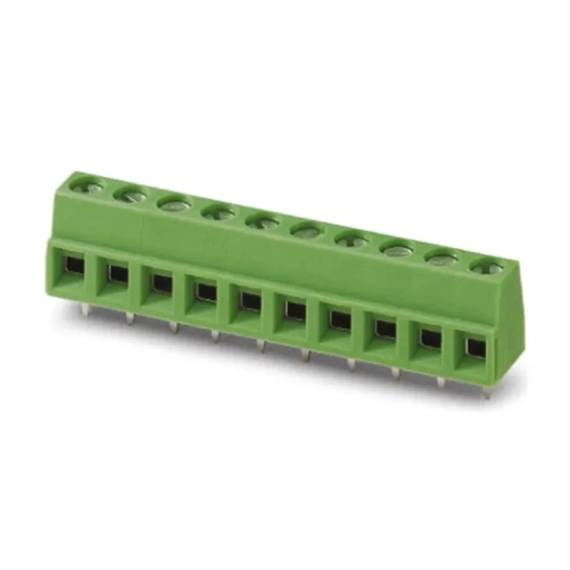 Phoenix Contact MKDSN 1.5/3 Series Straight PCB Terminal Block 3 Contacts 5 mm Pitch 160V 13.5A 1 Row 1729021