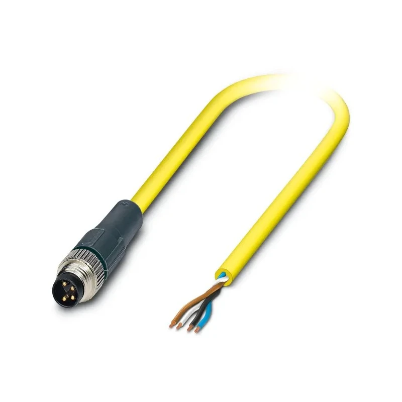 Phoenix Contact Sensor Actuator Cable Male 4 Way Straight to 4 Way Unterminated 2 m 1406203