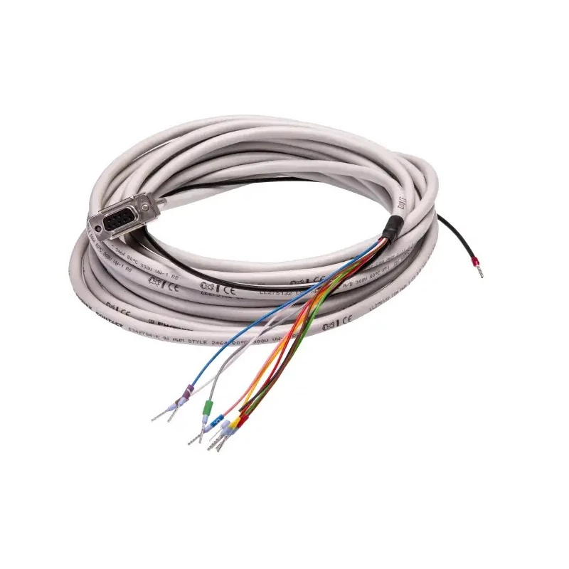 Phoenix Contact Shielded Female D-Sub 9-Pin to Female Free End Cable, 6m Length, 125V AC, PVC Jacket 2926072