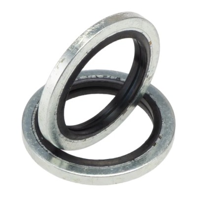 RS Pro Nitrile Rubber (NBR) Bonded Seal Washer 17.28 mm ID 23.8 mm OD Shore 70 Hardness 689-489