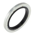 RS Pro Nitrile Rubber (NBR) Bonded Seal Washer 17.28 mm ID 23.8 mm OD Shore 70 Hardness 689-489