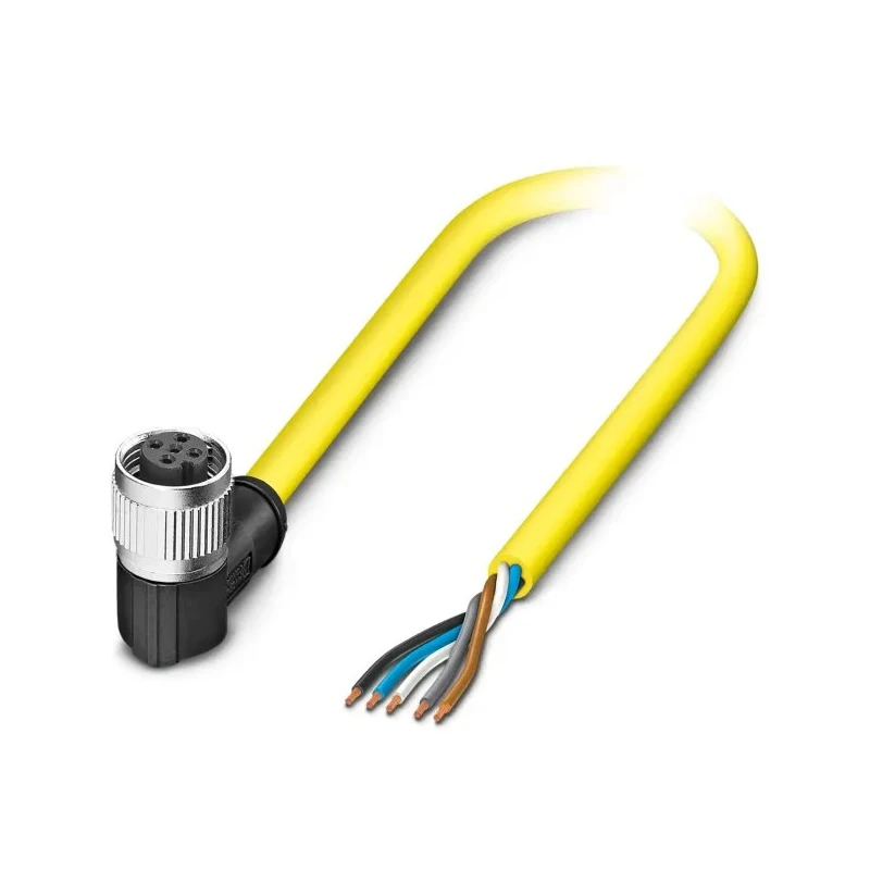 Phoenix Contact Sensor Actuator Cable Female 5 Way Right Angle to Unterminated, 10 m, 60V DC, Polyvinyl Chloride 1406170