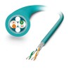Phoenix Contact VS-OE-OE-93E-100.0 Cat5 Shielded Polyurethane Jacket Ethernet Cable 2 Core Blue 100m Cat5