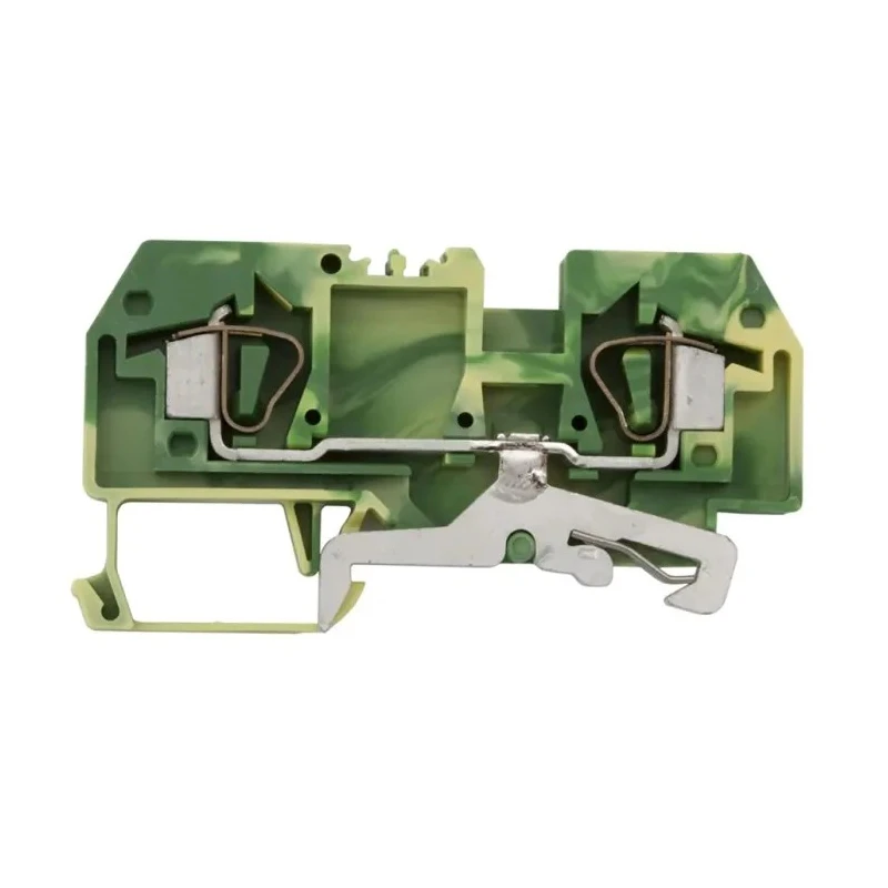 WAGO 282-907 282 Series Earth Terminal Block Green, Yellow, 6mm², 1-Level, Cage Clamp