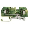 WAGO 282-907 282 Series Earth Terminal Block Green, Yellow, 6mm², 1-Level, Cage Clamp