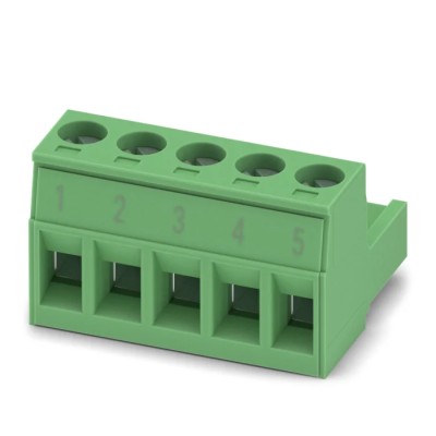Phoenix Contact MSTB 2.5/5-ST BD 1-5 Series Pluggable Terminal Block, 5-Contact, 5 mm Pitch, 1 Row 1826681