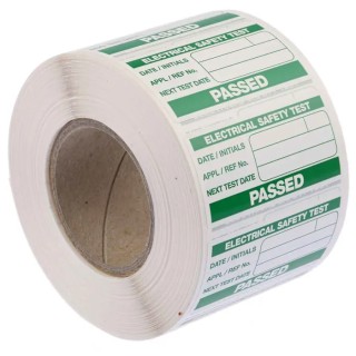 Seaward PAT Testing Label Roll Green Pass for Portable Appliance Testers 339A318