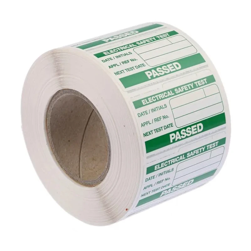 Seaward PAT Testing Label Roll Green Pass for Portable Appliance Testers 339A318